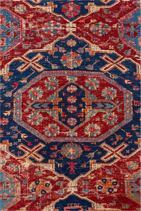 Antique Sumak Area Rug (6' x 9')